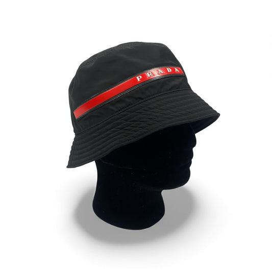 PRADA Linea Rossa Bucket Hat