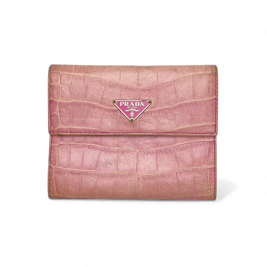 PRADA Alligator Leder Geldbeutel
