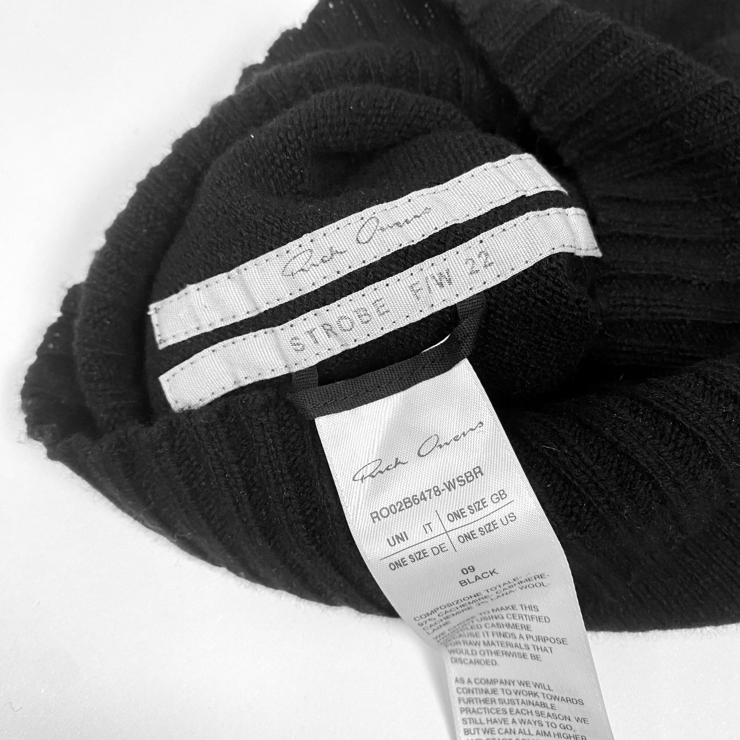 RICK OWENS Strick Balacava Maske [SS22]